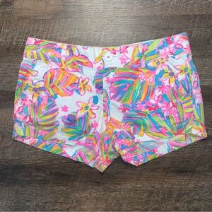 Lilly Pulitzer Walsh Shorts Resort White Summer Haze Size 6